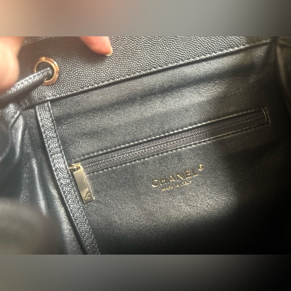 chanel Caviar Quilted Business Affinity Backpack Black LGHW - Picture 12 of 12